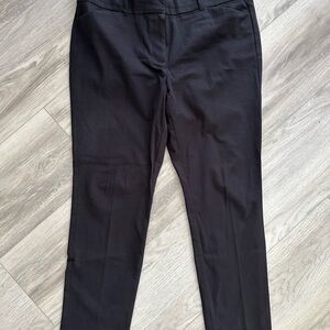 LOFT Sutton Skinny Ankle Pants, black size 14